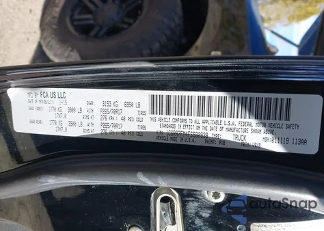 2015 Ram 1500 Tradesman from USA, damaged, VIN 1C6RR7FM4FS580938